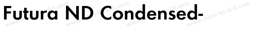 Futura ND Condensed字体转换